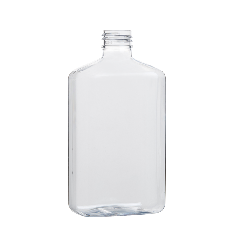 285ml 9.5oz Clear Oval Plastic Bottles PET Oblong Bottles Manufacturer