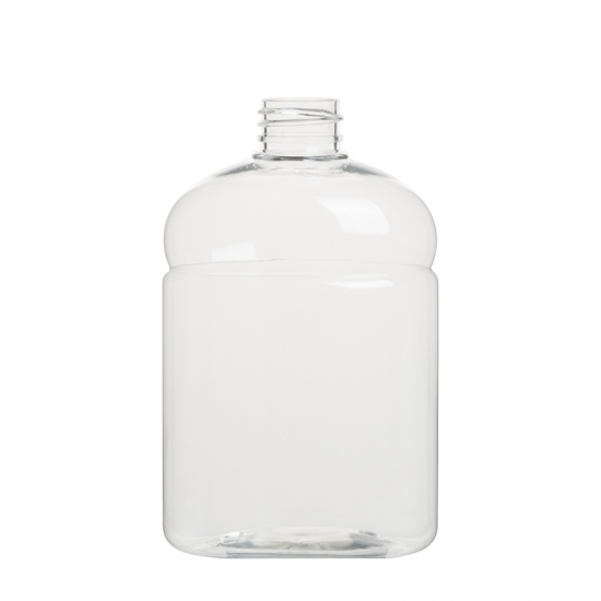 текстурированная бутылка с кругом на плече 500мл косметический контейнер прозрачный ПЭТ новая бутылка