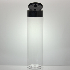 ПЭТ пластиковые тонкие цилиндрические круглые бутылки